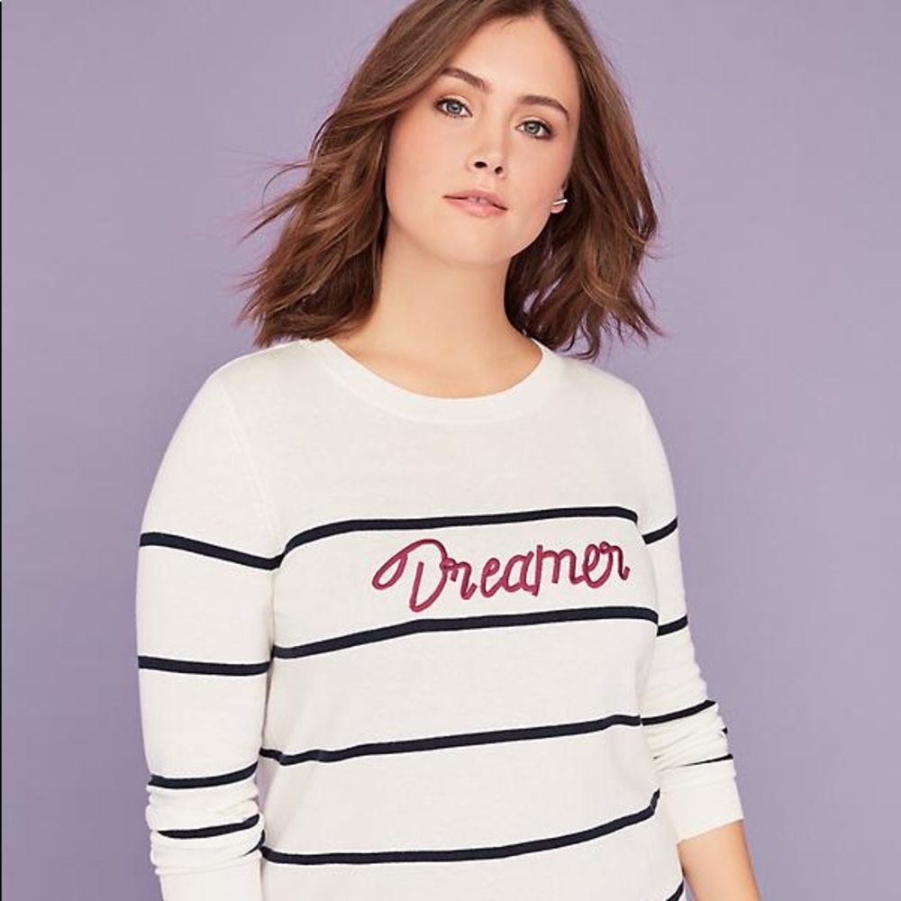 LANE BRYANT ‘Dreamer’ Lightweight Graphic Sweater